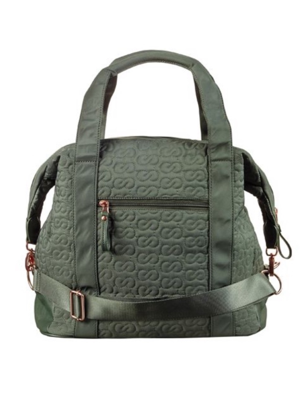 Calia by Carrie Underwood Quilted Travel Tote/Duffel Bag in an olive green